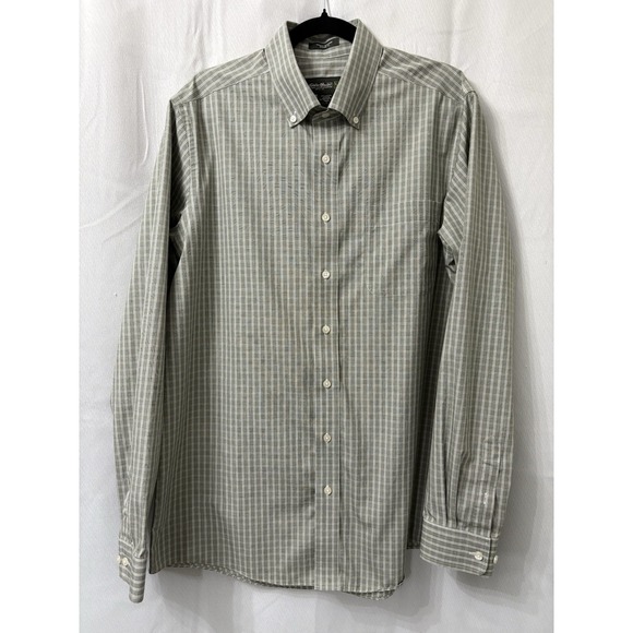 Eddie Bauer Shirt Size L Tall Mens Long Sleeve check relaxed fit - Picture 1 of 6